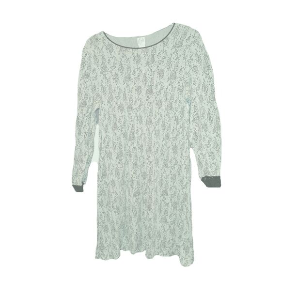 Aria Mint Chocolate Chip Long Sleeve Nightgown Size L - Picture 1 of 5